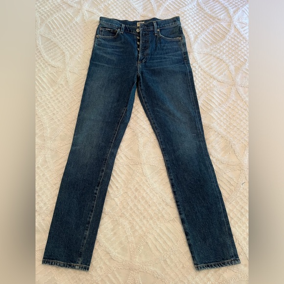 Citizens Of Humanity Denim - Citizens Of Humanity Dark Blue Straight-Leg Jeans